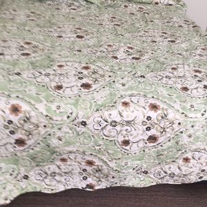 A new queen sized comforter and pillow shams